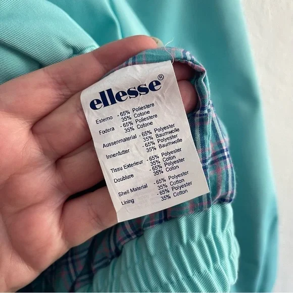 Rare Vintage Ellesse Full Zip Blue Gold Jacket Lady Golfer Women's Size 10 - Picture 6 of 7
